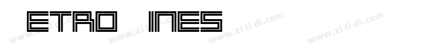 Retro Lines字体转换